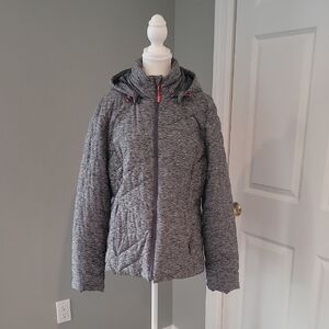 Women's Gray Hooded Jacket